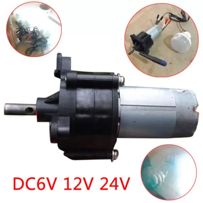 

NEW2023 DC 12V 24V Wind Turbine Generator Kit Micro Hand Dynamo Hydraulic 1500mA Hand Power For Lighting Power Supply Hand Gener