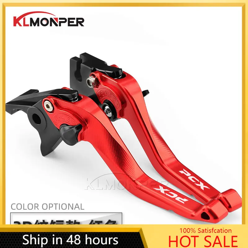 

For Honda PCX 125 150 160 Adjustable Short Brake Lever Clutch Lever 3D Threaded Design Motorcycle Handle Levers 2021 2020 2019