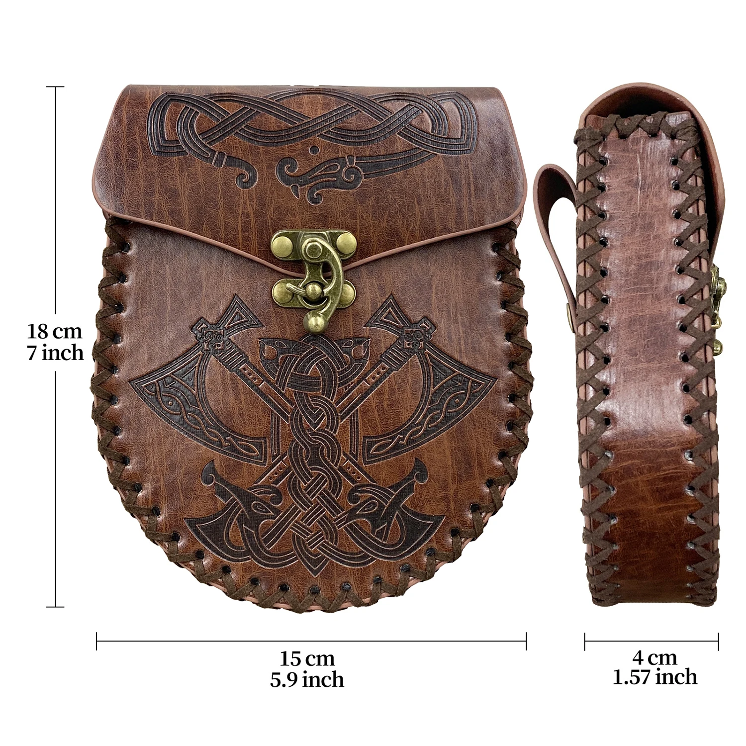 Сумка для денег в средневековом стиле викингов подвесной поясной кошелек