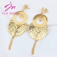vintage flower drop earrings fashion jewelry 2022 luxury summer chunky copper dangle earrings boucles doreilles femme