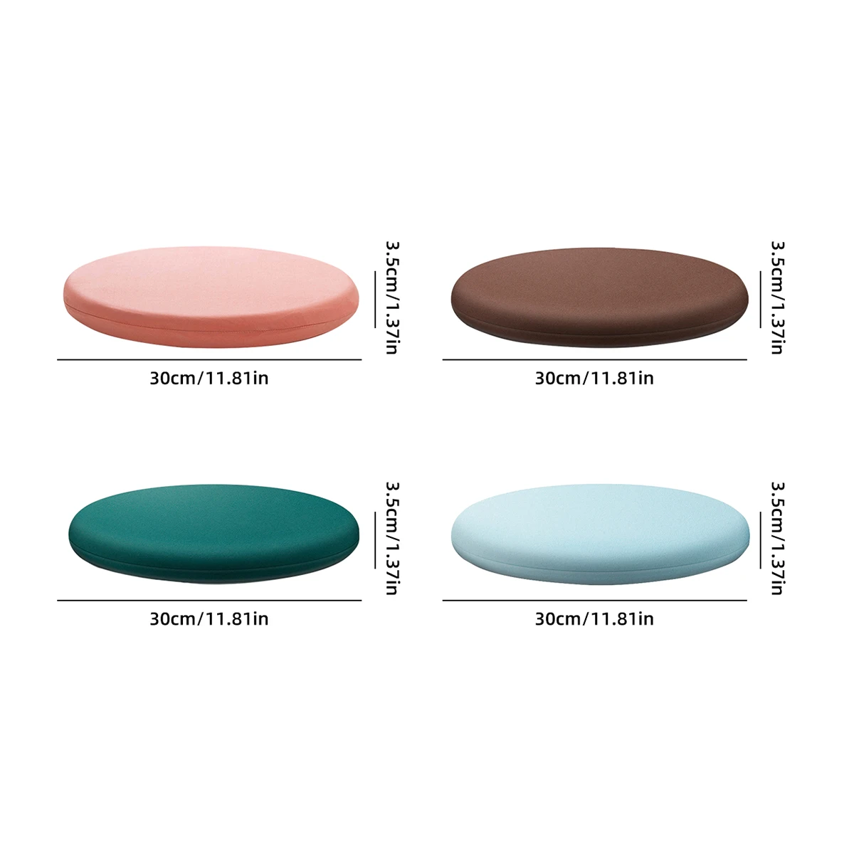 Мягкая подушка для стула с низким отскоком регулируемая круглая моющаяся