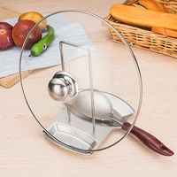 stainless multifunctional steel pot lid spoon spatula cutting board rack kitchen rack with drain pan kitchen tools