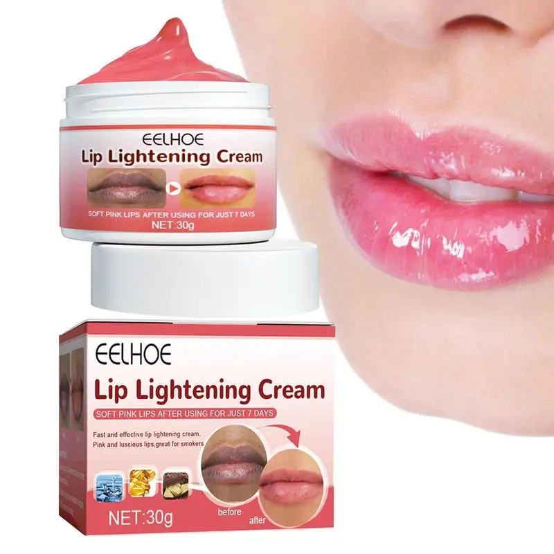 

Lip Pink Fresh 30g Moisturizing Lip Collagen Lip Care Products For Dark Lips Men Women Reducing Lip Line Vitamin E Oil & Cocoa