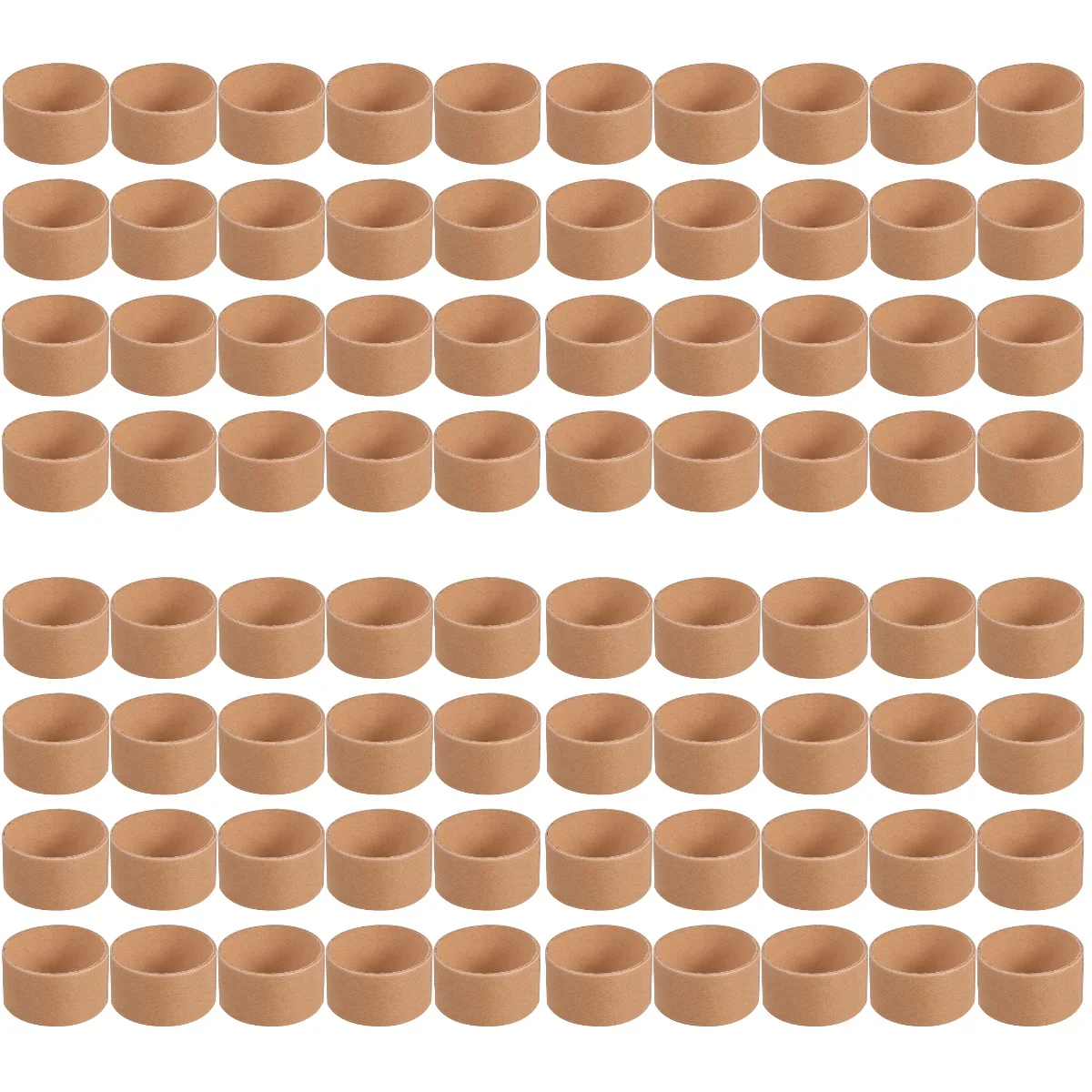 

80 pcs Kraft Paper Craft Tube Open- Ended DIY Round Brown Kraft Paper Cardboard Rolls Painting for Crafts Project Accessories (