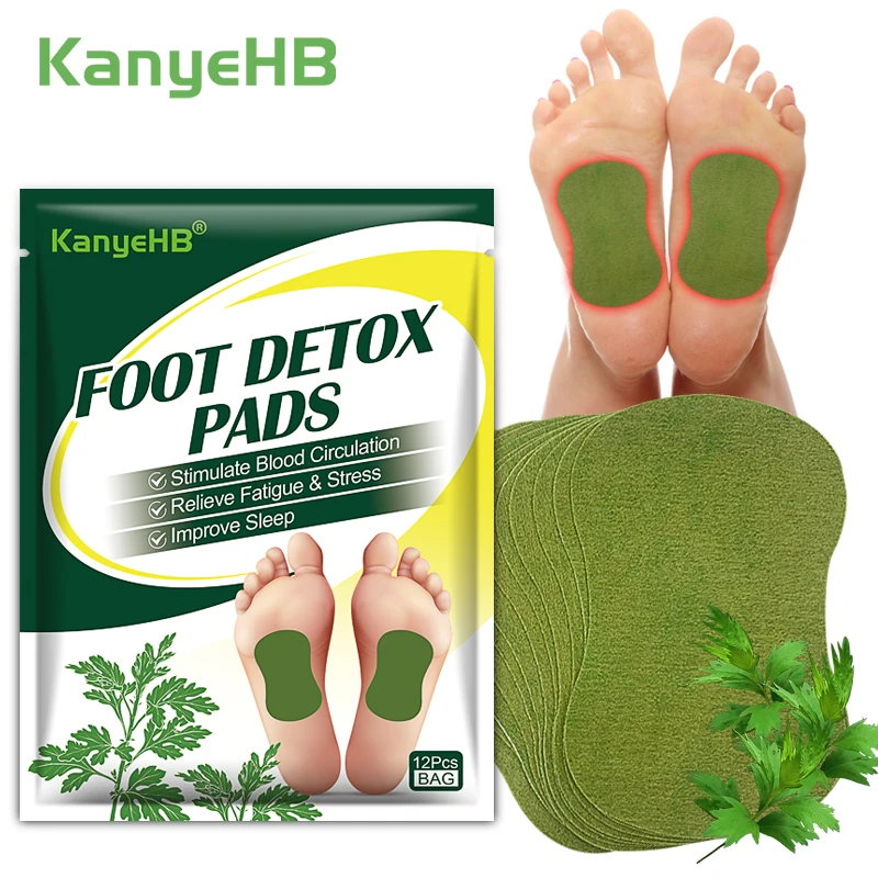 12 шт. пластырь для детоксикации ног с полынью и имбирем |