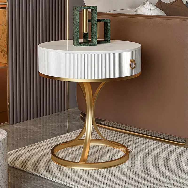 

Round Bedside Coffee Tables Console Desk Makeup Nordic Coffee Tables Center Dining Room Mesitas De Noche Furniture Living Room