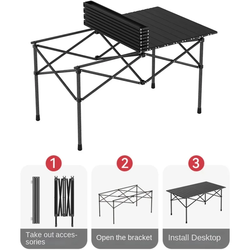 

Портативный складной стол, набор стульев для кемпинга, стол для барбекю на открытом воздухе, стол для пикника, стол с куриными рулонами, уличный стол, садовый стол