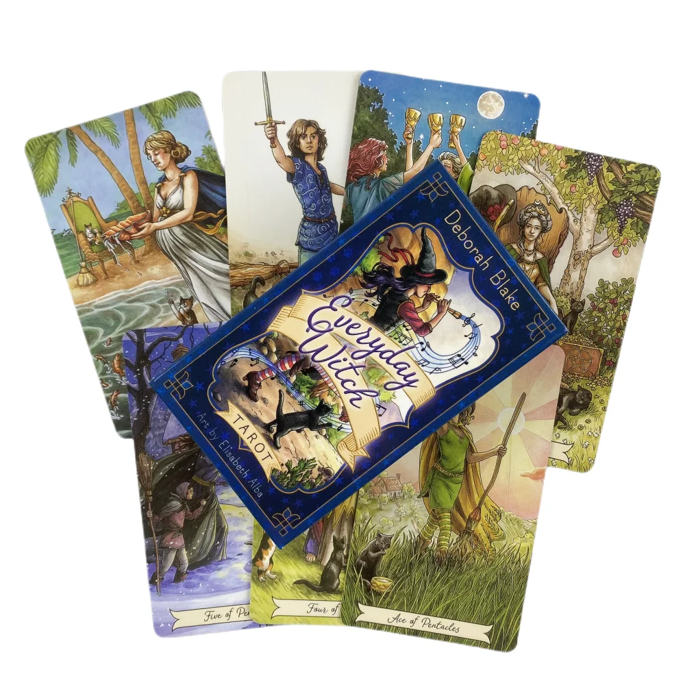 Ежедневная игра с картами ведьмы Таро 78 колодов издание гадания англоязычными