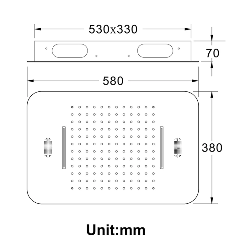 Qlonn 22 8*14 9 дюймовая черная душевая лейка роскошная светодиодная музыкальная Лейка