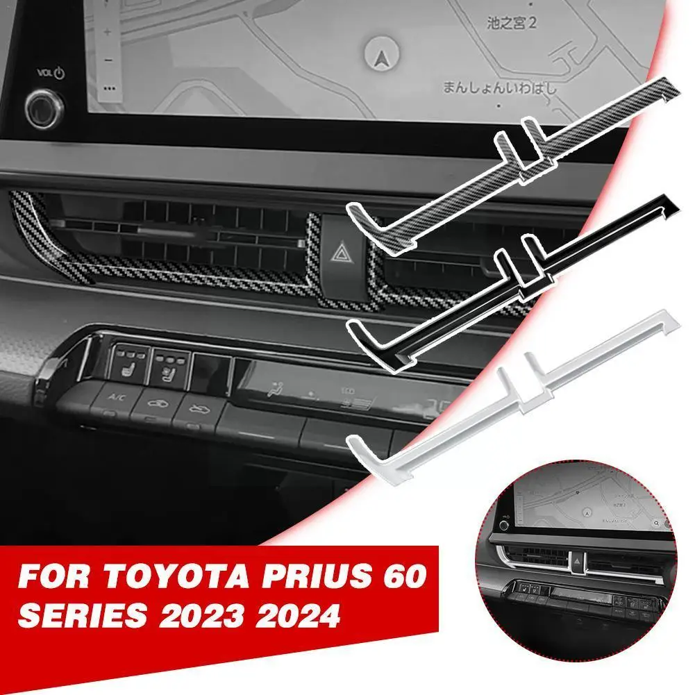 

for Toyota Prius 60 Series 2023 2024 front dashboard center air conditions outlet cover middle AC vent cover sticker acces I3W9