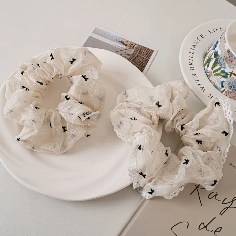 Корейский новый тренд сетчатая ткань с бантом высокоэластичная веревка для