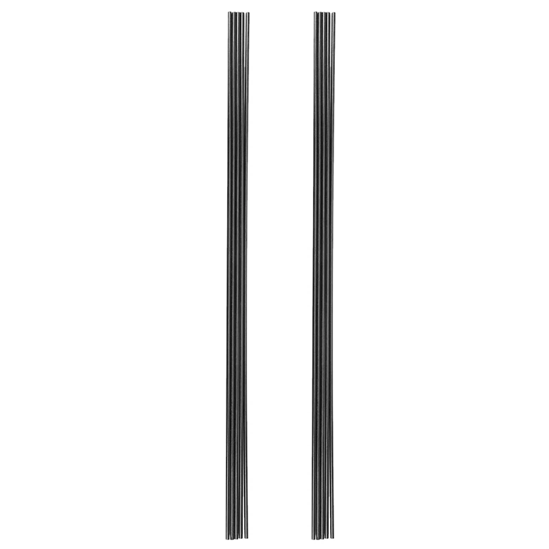 

10Pcs 4Mm Black Carbon Fibre Rods Rod 500Mm Long For Sand-Table RC Airplane DIY