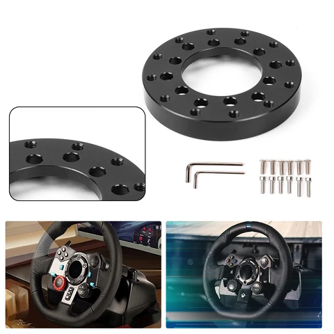 73MM Steering Wheel Adapter Plate for Logitech G25 G27 24 Hole13 14  Steering Wheel Adapter PCD