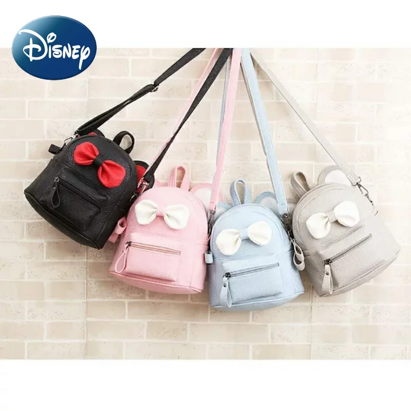 Disney Children Mini Backpack for Girl Kids Student Cute Pu Fashion Large Capacity Single Shoulder Bag for Women Free Shipping