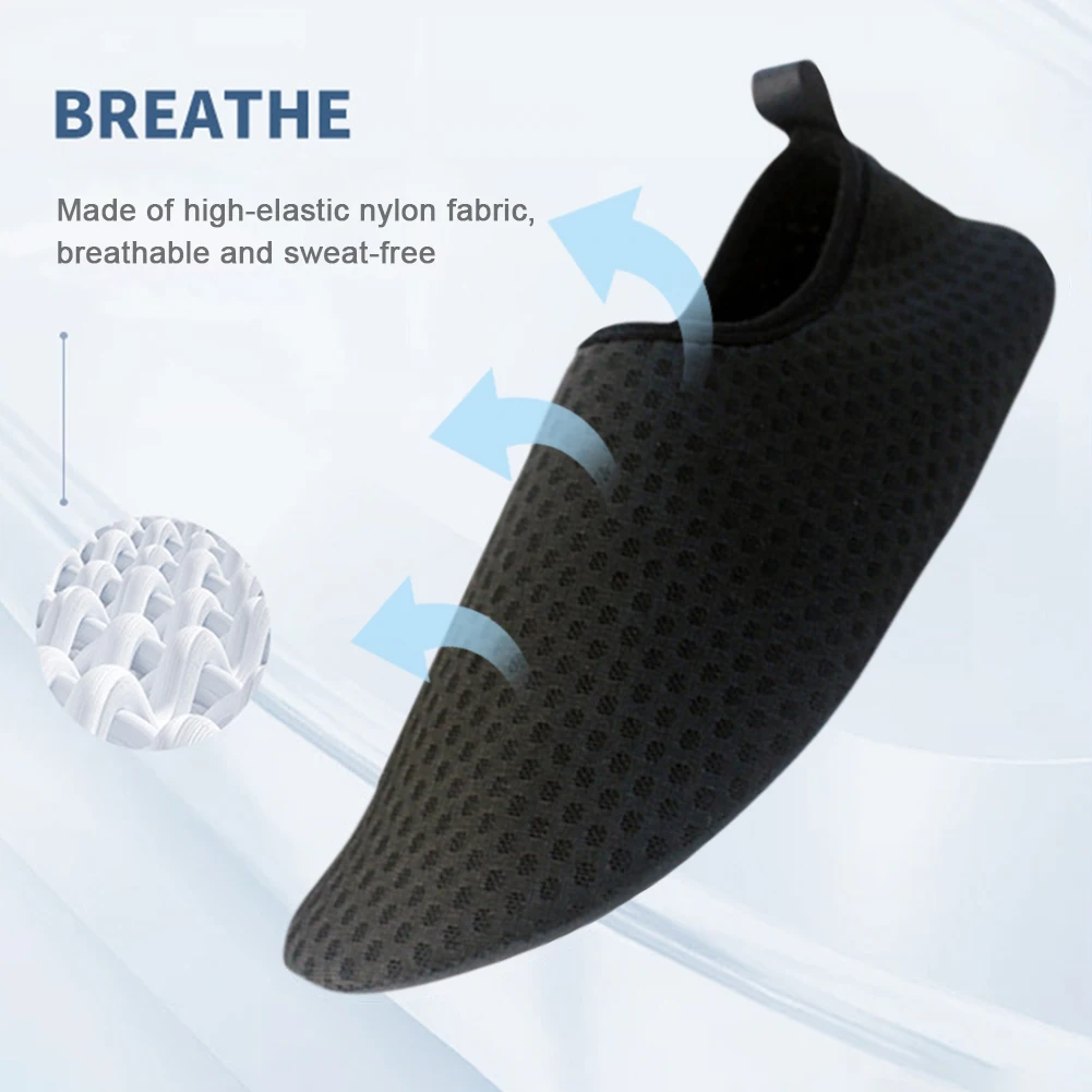 

Обувь для подводного плавания с мягкой подошвой, дышащие нескользящие легкие быстросохнущие кроссовки для взрослых, унисекс, 1 пара