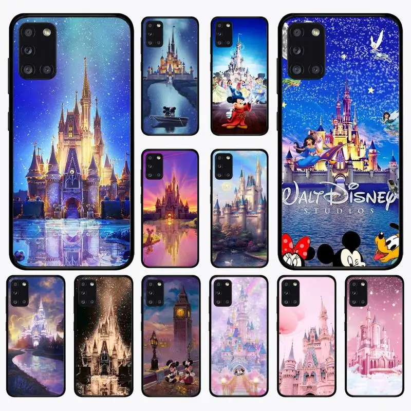 

Disney Cartoon Park Castle Phone Case for Samsung A51 01 50 71 21S 70 10 31 40 30 20E 11 A7 2018
