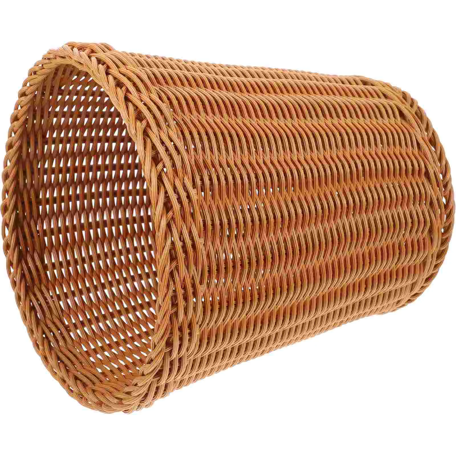 

Rattan Trash Can Sundries Woven Basket Decorative Tabletop Plastic Waste Storage Containers Clothes Laundry Household Seaweed