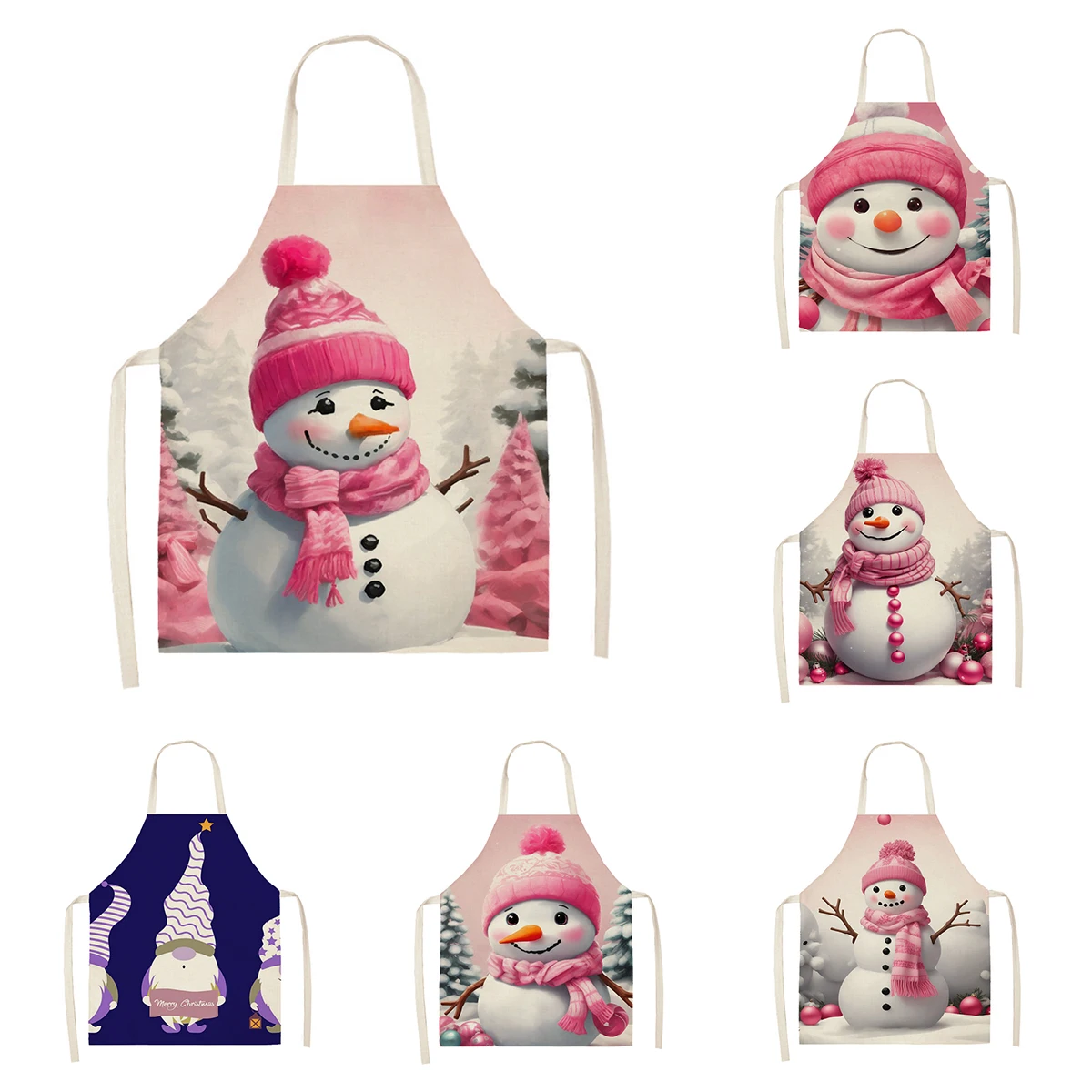 Кухонный Фартук для женщин льняной водонепроницаемый фартук мужчин и детей