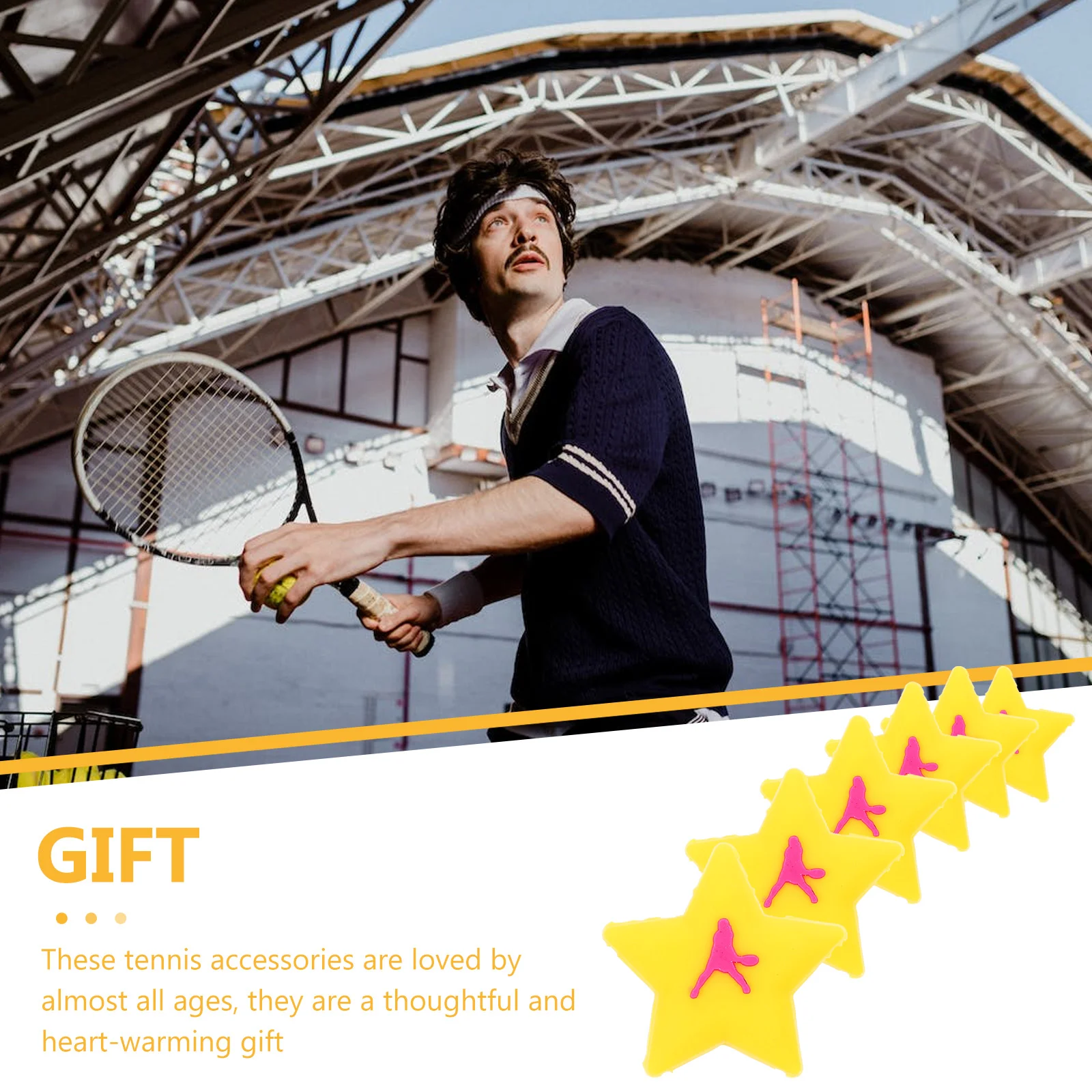 6 шт. теннисная ракетка амортизатор аксессуар резиновый милый демпфер шокирующий