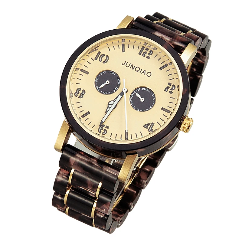 2023 mens watch Ladies Trendy Sandalwood Quartz wrist watches for men fashion quartz wristwatches wooden Clock reloj hombre