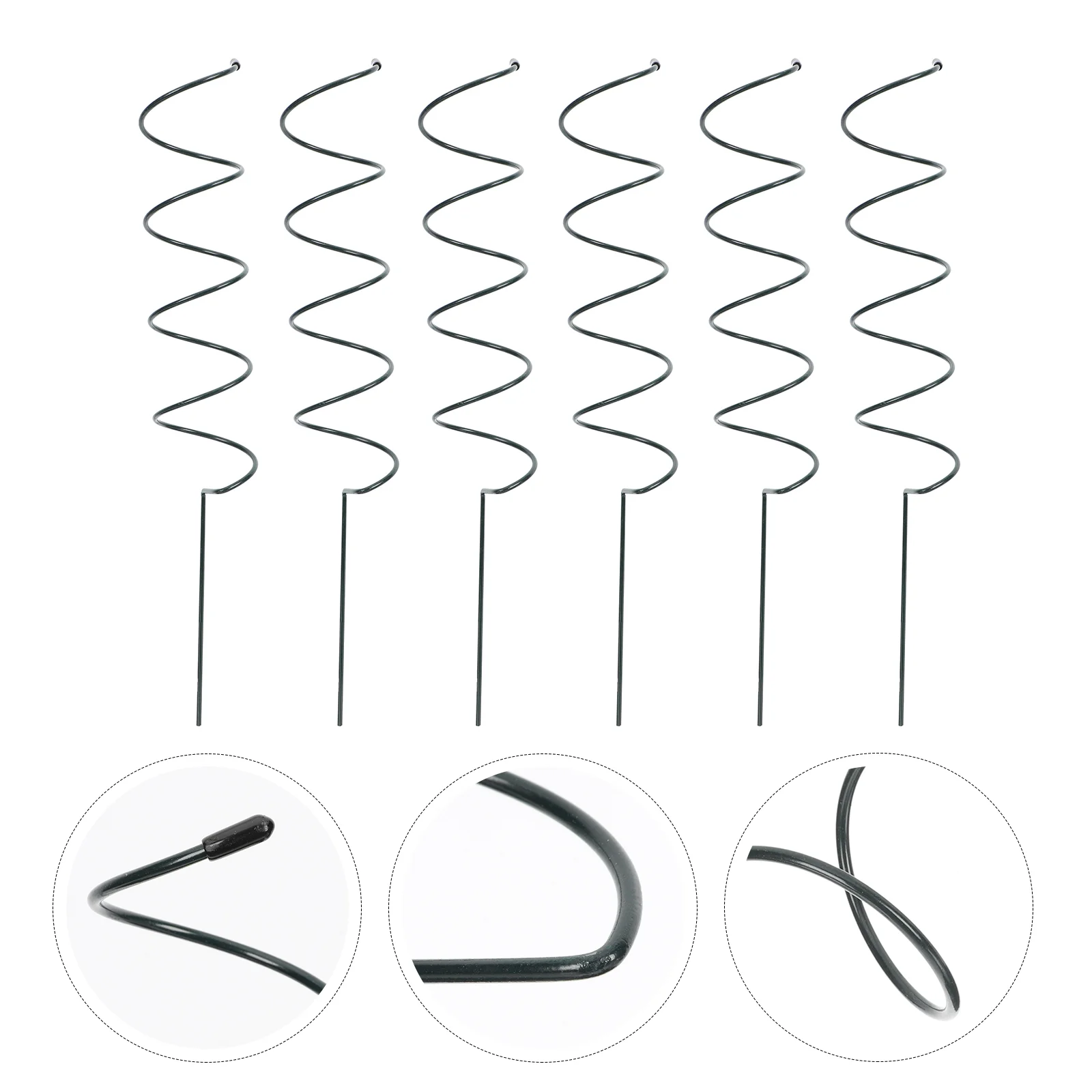 

6pcs Plant Stem Iron Racks Plants Supporting Stands Iron Planting Accessory