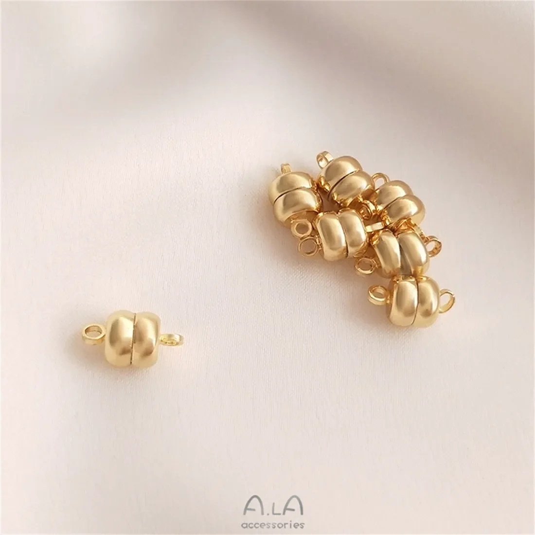 14 К позолоченный 6 мм плоский гамбургер сильная магнитная пряжка ручной работы DIY