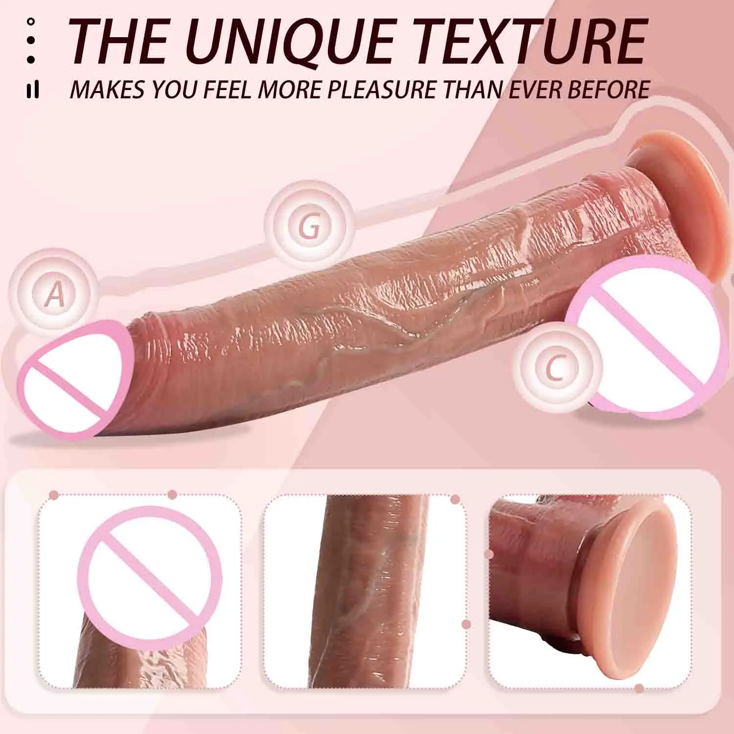 Реалистичный человеческий пенис фаллоимитатор толстый член мягкая кожа двойной