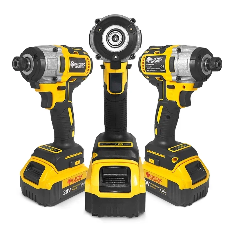 EGOD DCF887 Аккумуляторная отвертка Бесщеточная электрическая дрель Impact 1/4 205N.M