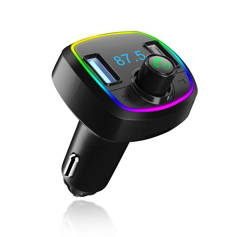 

Car Blue-tooth MP3 Music Player BT 5.0 Handsfree Music Audio Support Dual USB QC3.0 Fast Charging FM Transmitter Music Adapter