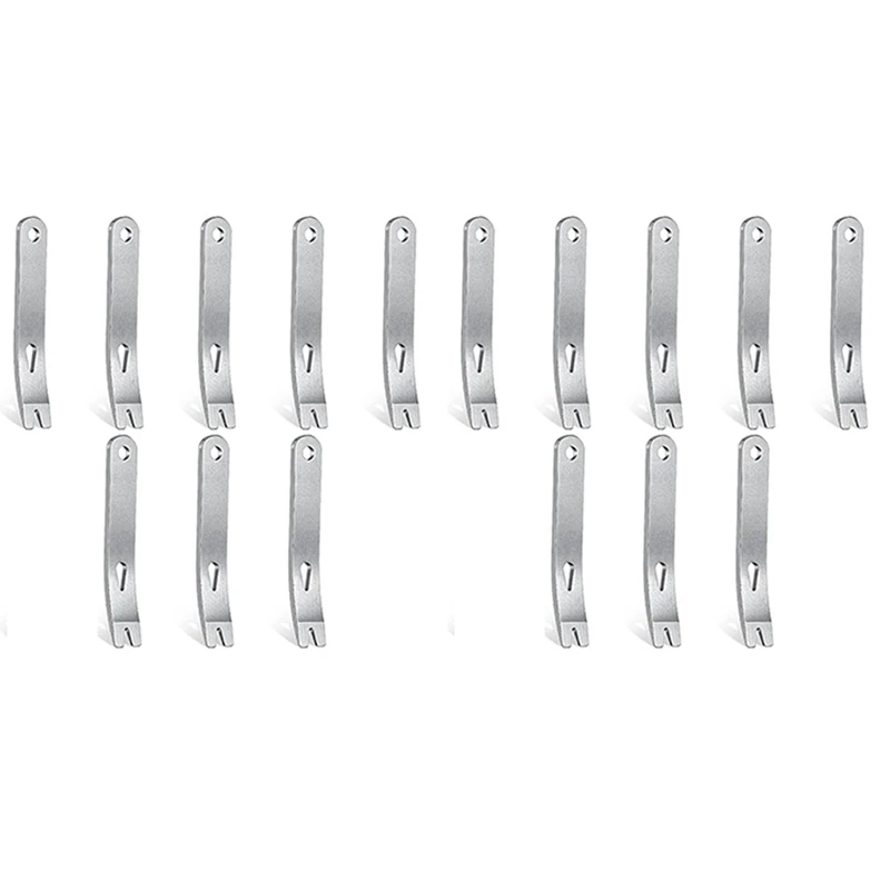 

16 Pieces Mini Pry Bar Stainless Steel Flat Bar Multifunction Small Pry Bar EDC Mini Crowbar Survival Opener Tool Set