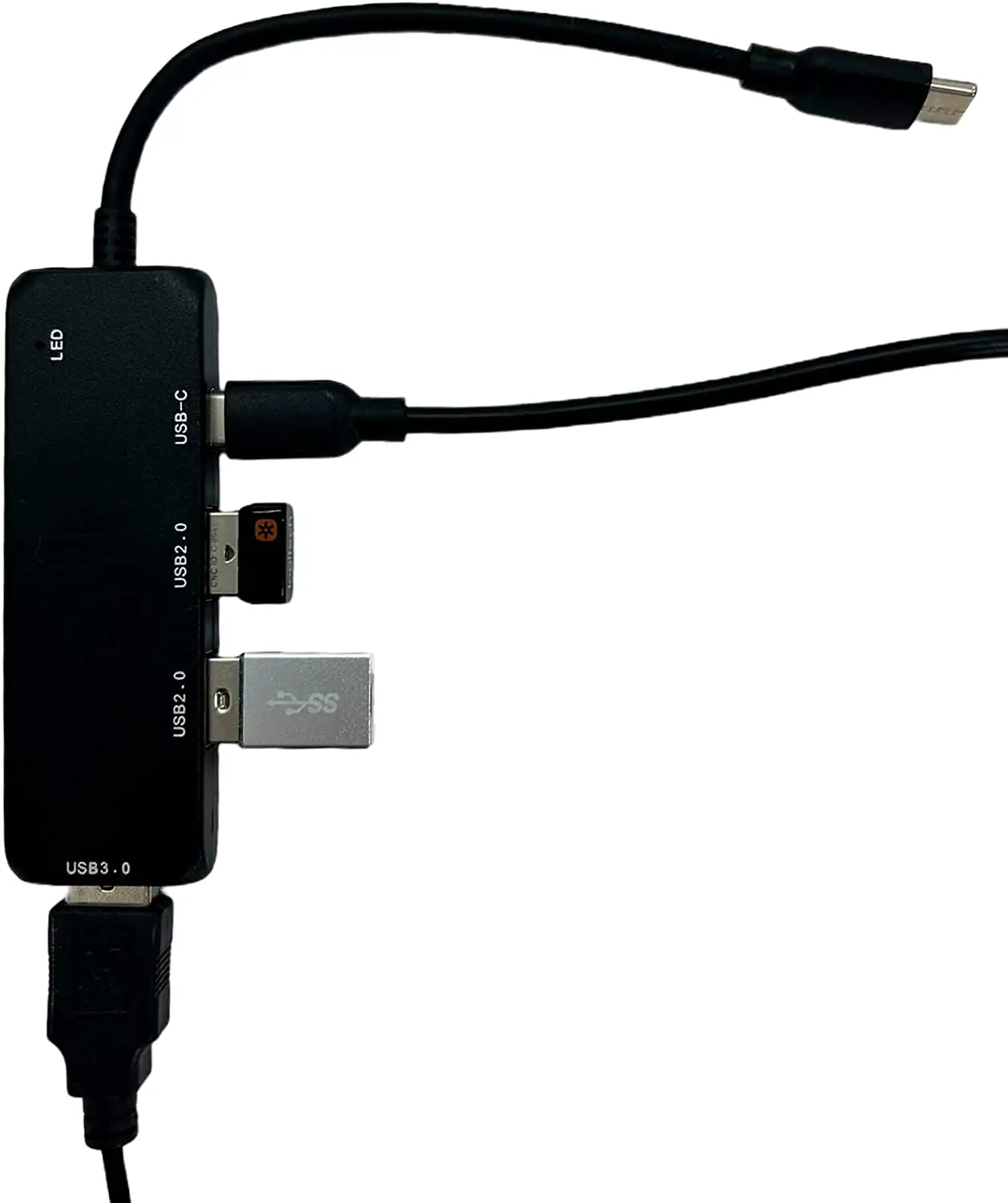 

Cabos & Plugs, Hub USB-C Nova Versão 1 porta USB 3.0 + 2 portas USB 2.0 + 1 porta USB-C