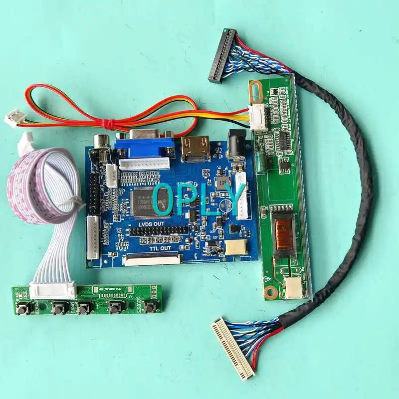 Плата контроллера матрицы светодиодного ЖК-монитора подходит для N170C2 QD17TL02 1CCFL 1440*900 17 "Комплект «сделай сам» 30-контактный LVDS HDMI-совместимый AV VGA