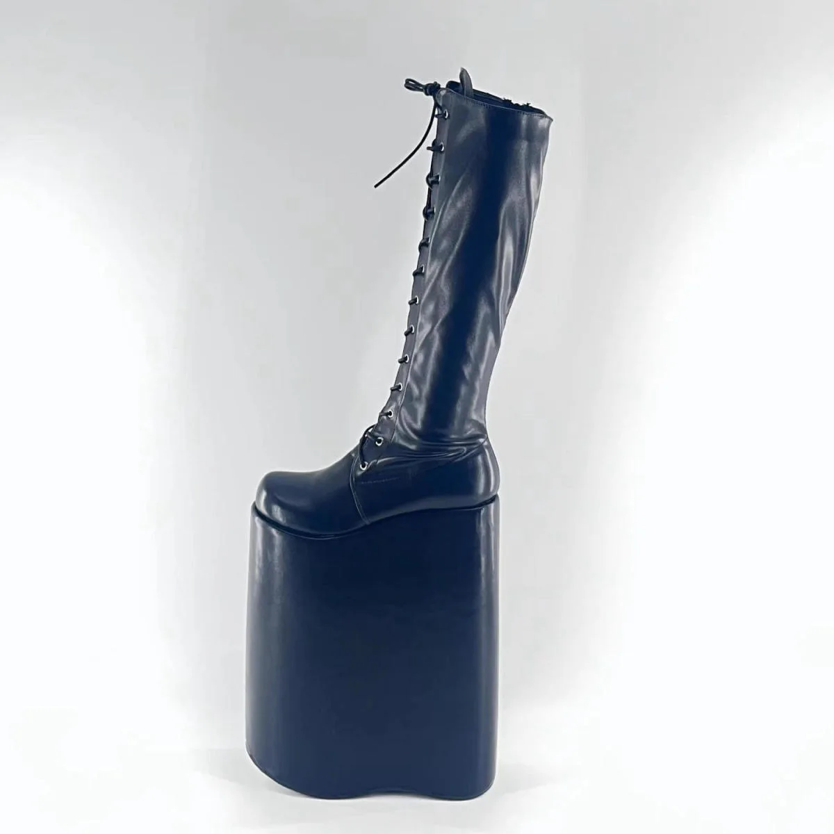 Ботинки женские на очень высоком каблуке и платформе размер 33 - 43 цвет черный