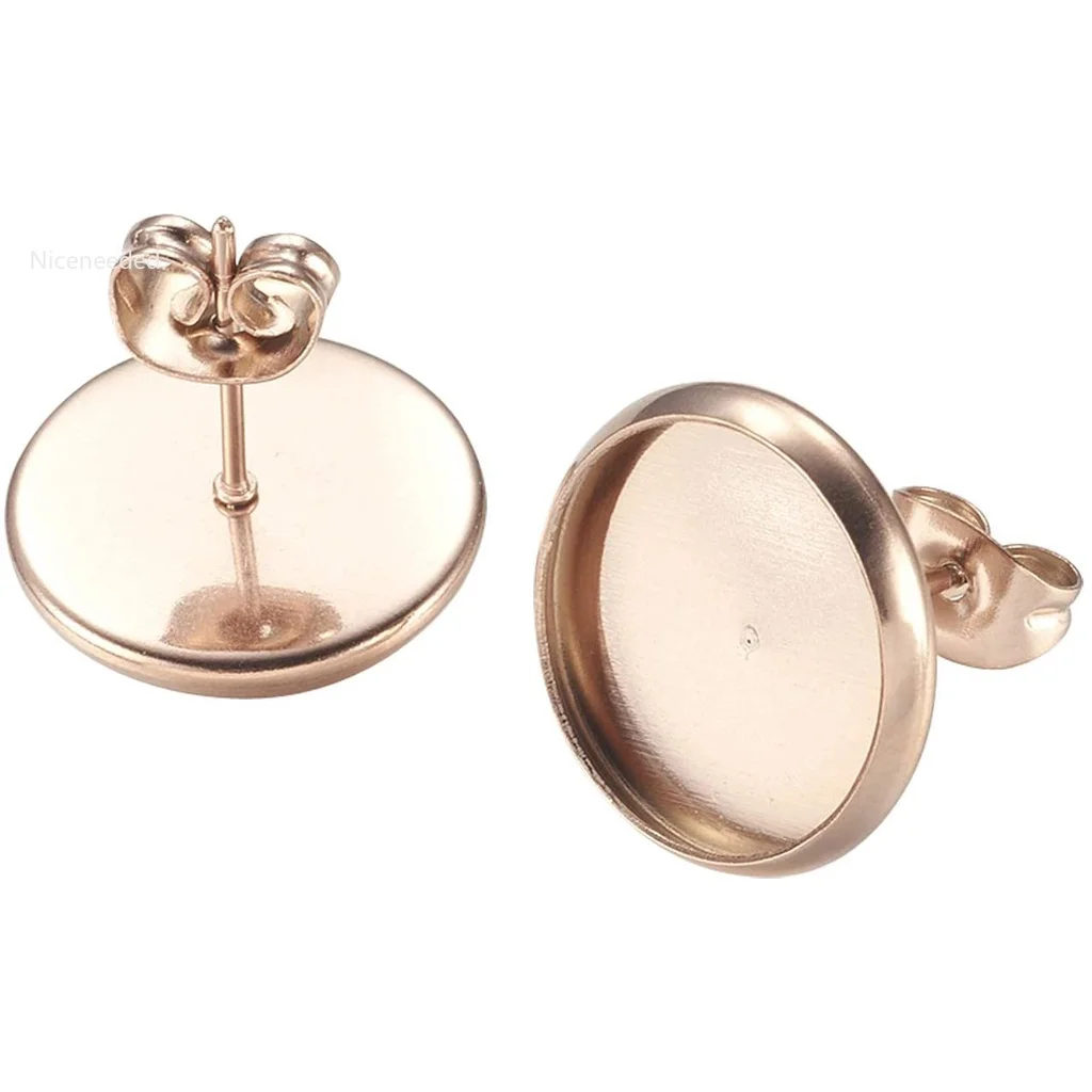 

Серьги-гвоздики из нержавеющей стали, 12 мм, 10 шт.