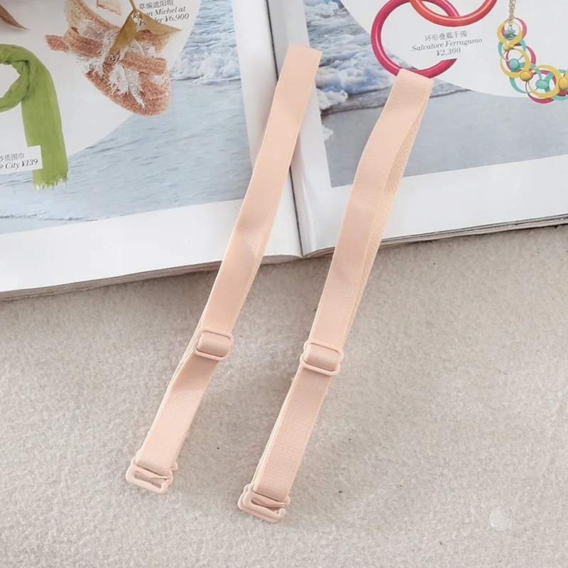 

Бюстгальтер с пряжкой телесного и розового цвета, Сменное эластичное нижнее белье, Наплечные ремни, нескользящие ремни, бюстгальтеры для дам