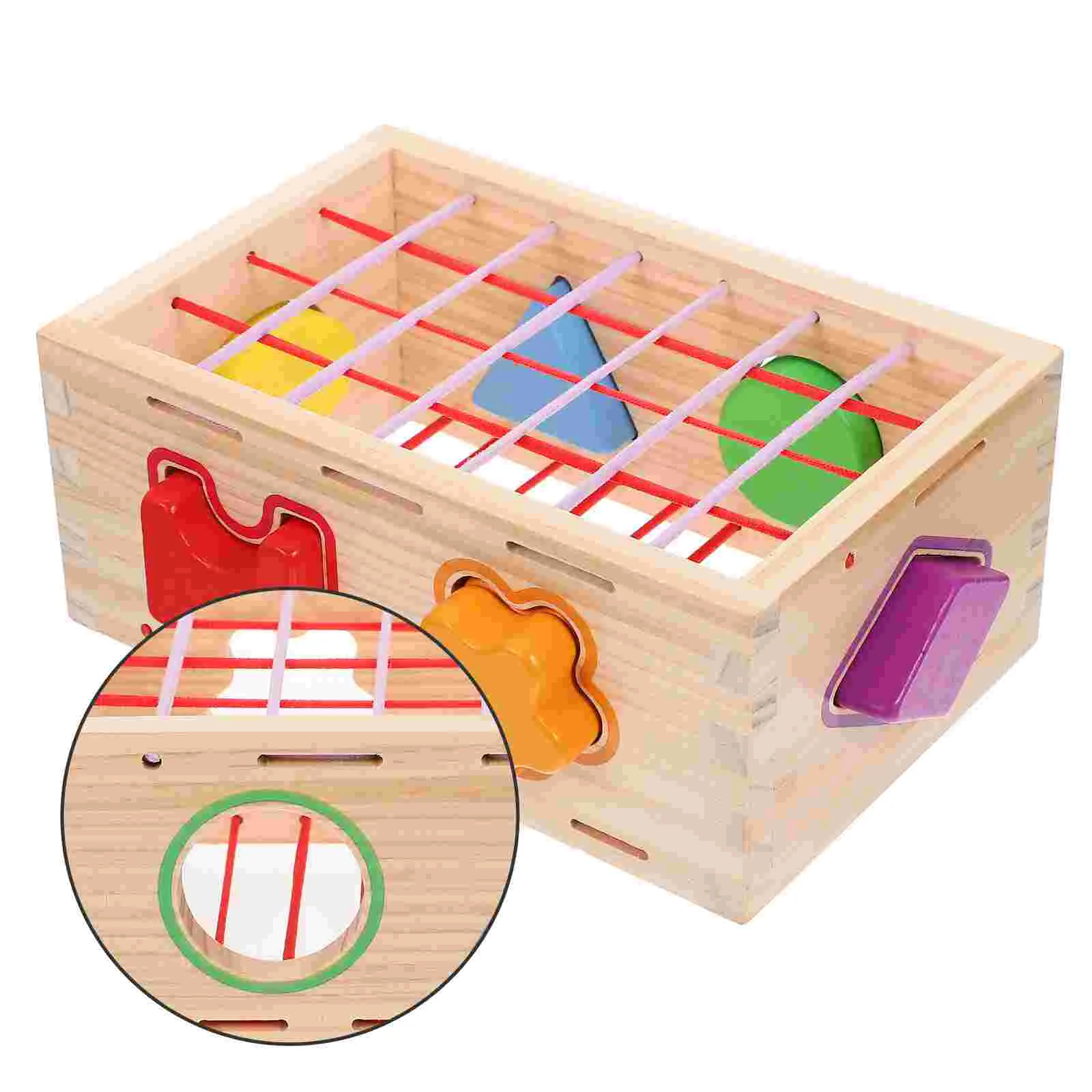 

1 Набор деревянных строительных блоков, Детский развивающий конструктор