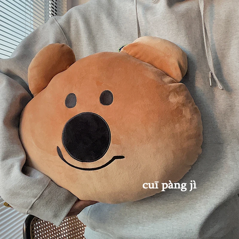 

Шоколадно-коричневая декоративная подушка Koala, милая мультяшная плюшевая кукла, мягкая игрушка, Офисная Подушка для сна, подушка для стула, ...