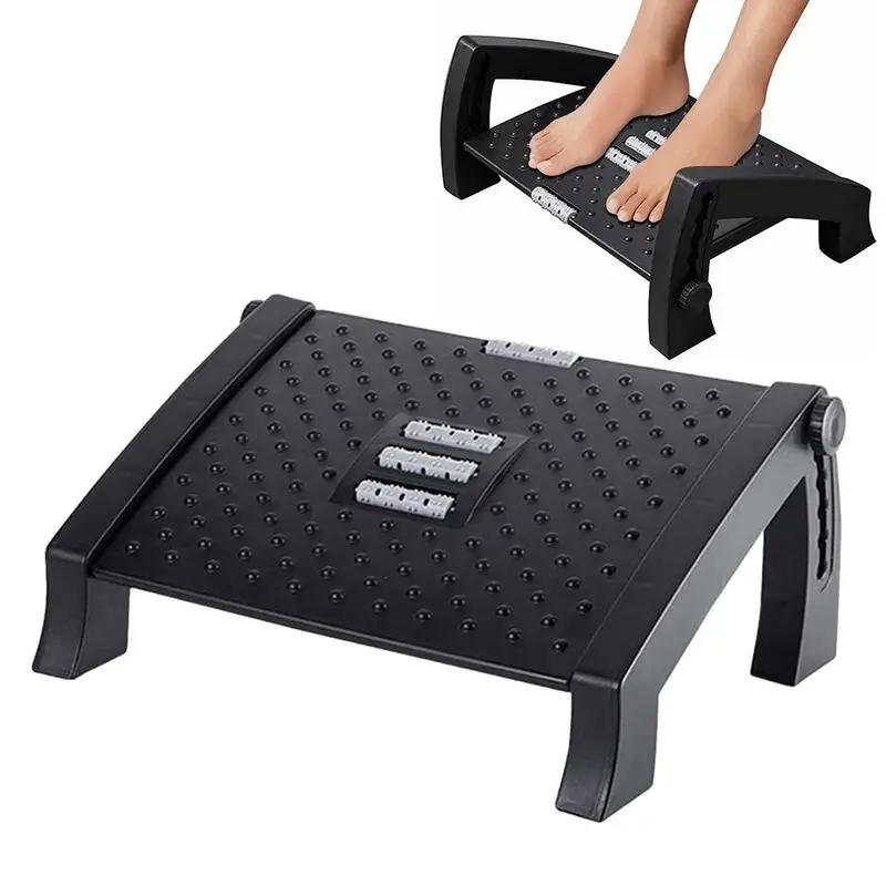 

Foot Stool Under Desk Adjustable Foot Stool Step Stool Stable Structure Foot Support Discomfort Relief Easy To Clean For Car