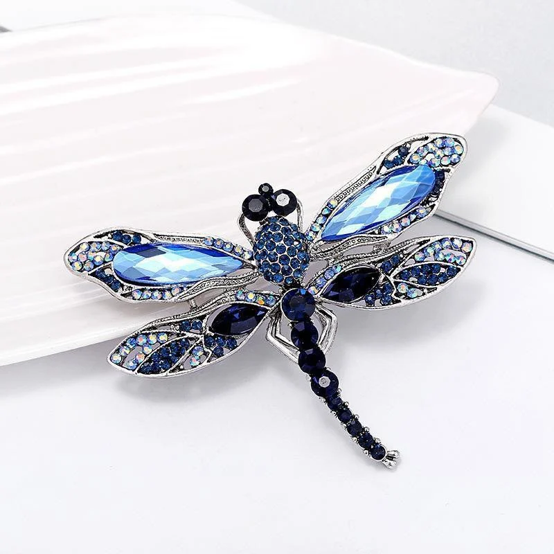 

2023 New Vintage Dragonfly Brooches Women High Grade Buckle Fashion Insect Brooch Pins Coat Accessories Animal Jewelry Gifts