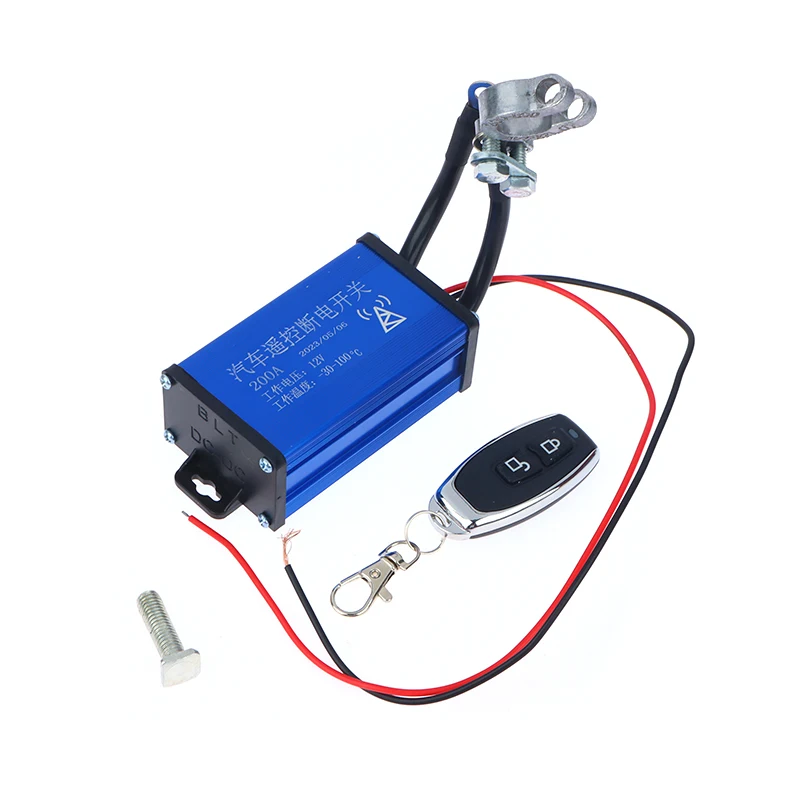 

Car Battery Disconnect Isolator Cut-Off Switch Relay W/ Wireless Remote Control 12V Leakage Proof