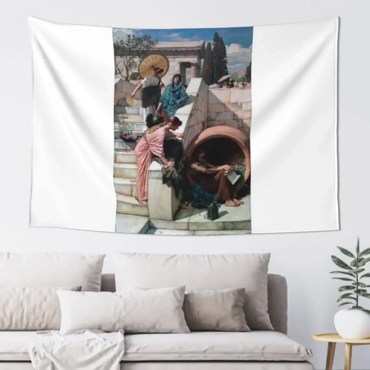 Диогены (Водная вода) Гобелен Украшения Фотографии Настенный декор комнаты для