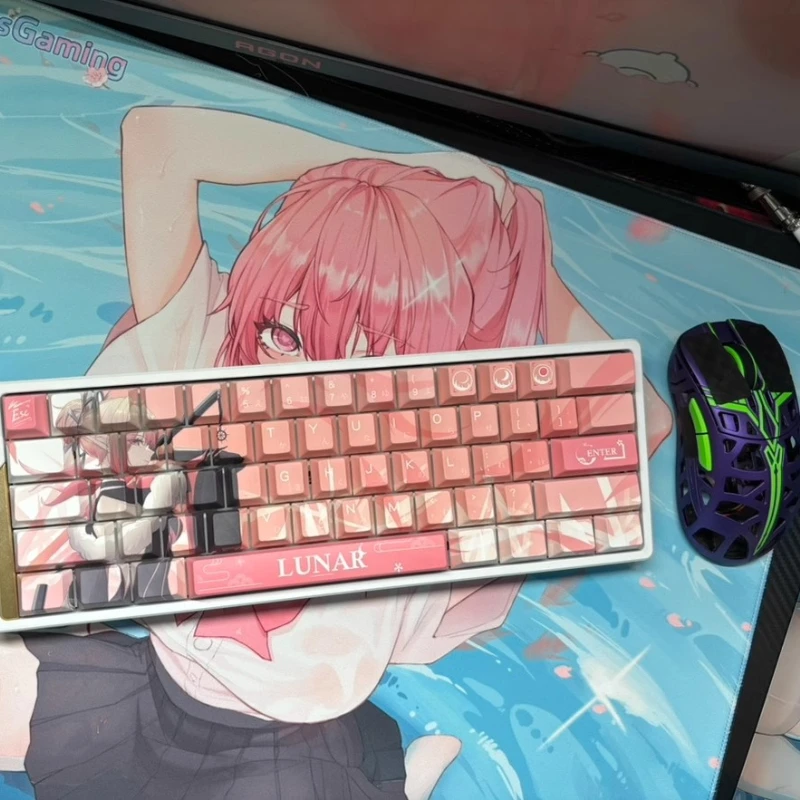 Колпачки для клавиш MiFuny Lunar Anime PBT Cherry Profile индивидуальные колпачки ключей с милой