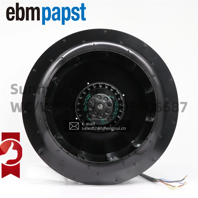 Фото ebmpapst R2E280-AE52-05 230 В переменного тока 1,0 А 225 Вт R2E280-AE52-26 Вентилятор FFU Фильтр-блок Центробежный охлаждающий вентилятор №1