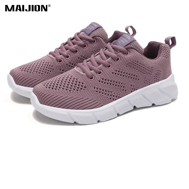 Women's Sports Shoes Flat Hollow Mesh Breathable Casual Sneakers Lightweight Soft-Soled Training Running Shoes Comfortable
