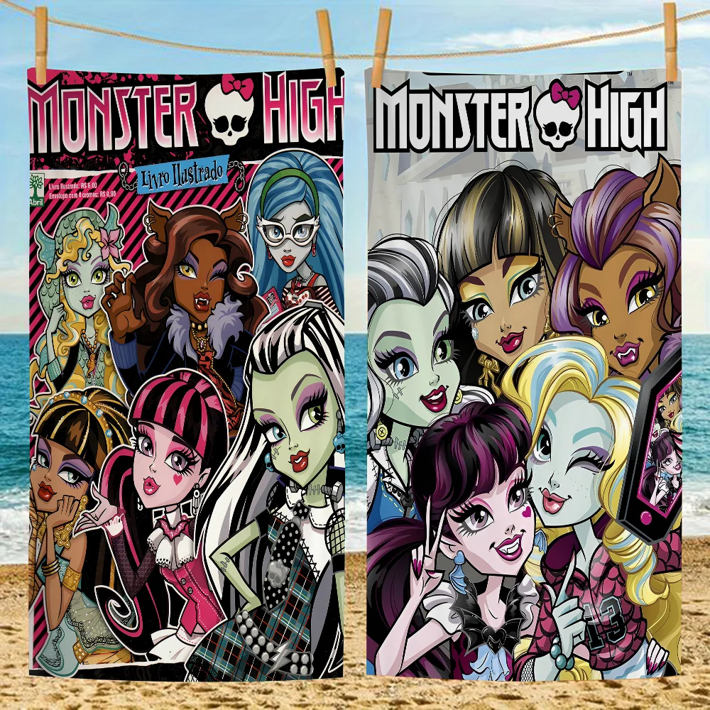 Классический мультфильм Monster High аниме пляжное полотенце для плавания мягкая