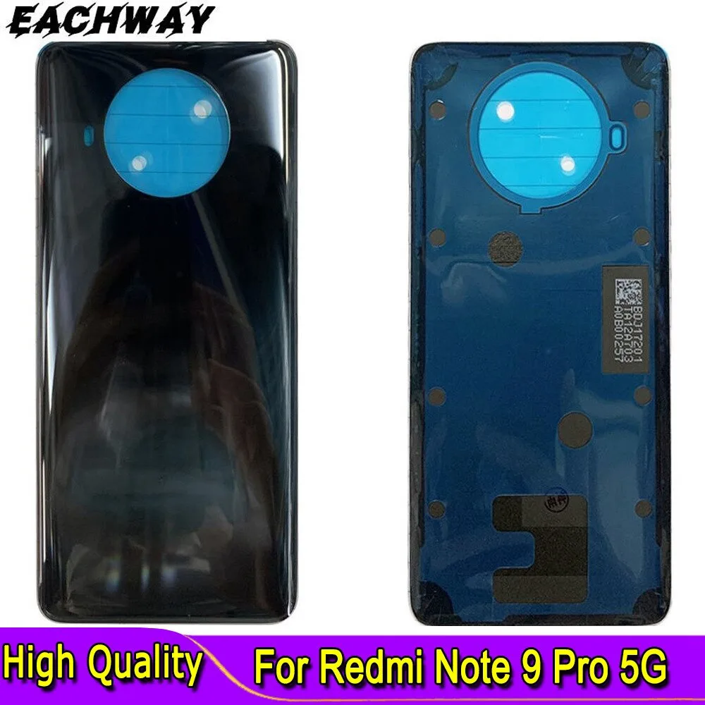 Задняя крышка для Xiaomi Redmi Note 9 Pro задняя аккумулятора стеклянная корпуса Mi 10T Lite