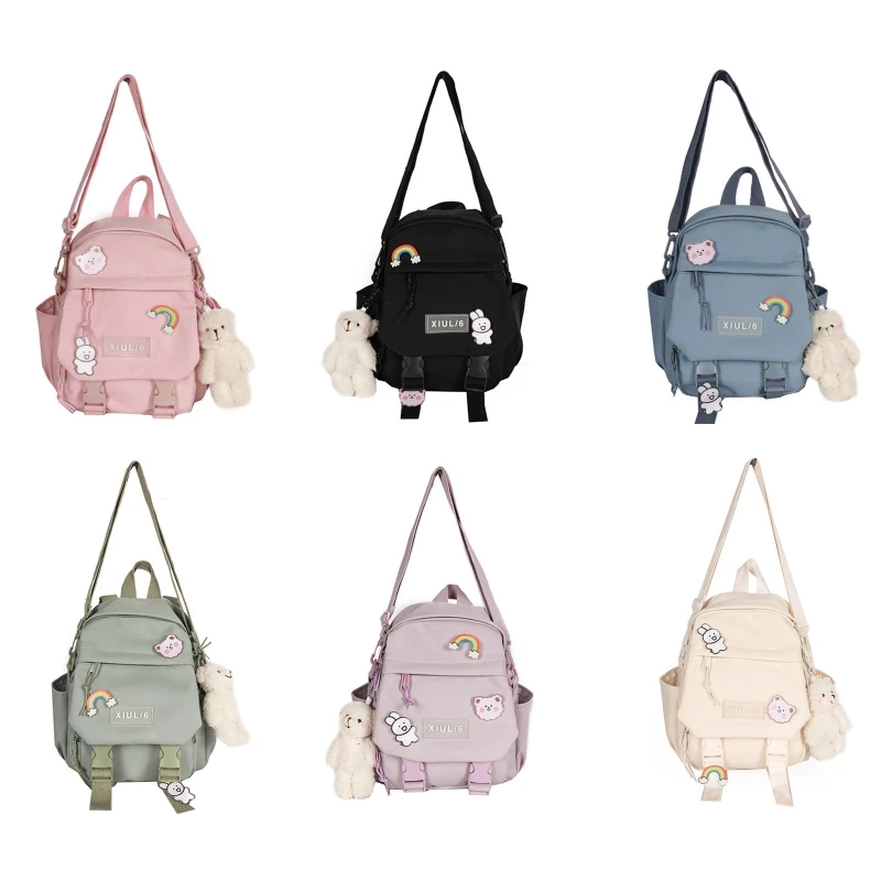 

Women Nylon Backpack Convertible Shoulder Bags Ladies Travel Casual Daypack 066F
