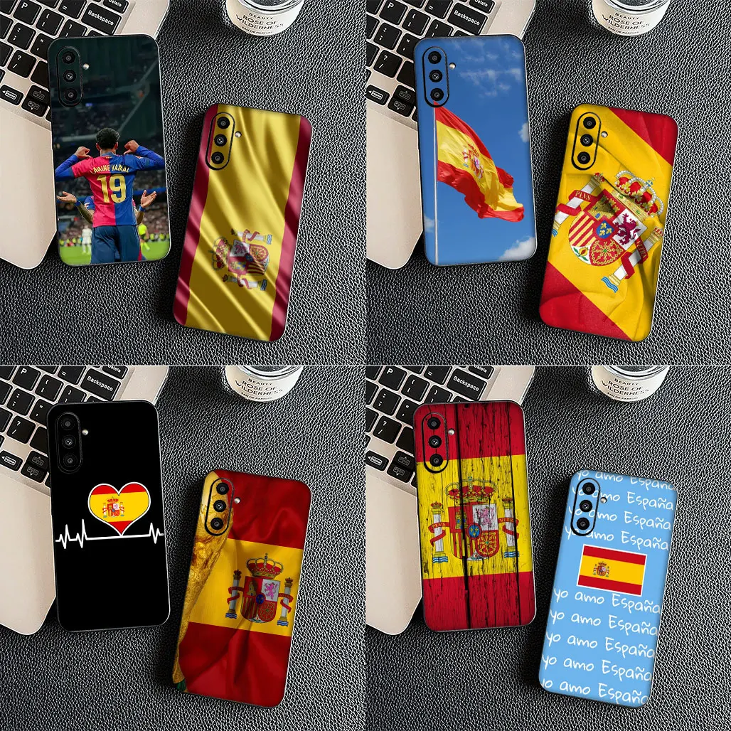 Испания Футбол No 19 Флаг для Xiaomi Redmi Note 14 13 ProPlus A4 A3 Pro Plus 13C 14C Pro+ 5G 4G Чехол телефона