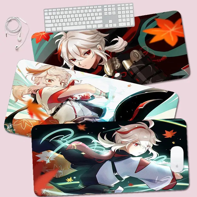 

Anime Genshin Impact Kaedehara Kazuha Rubber Office Computer Desk Mat Keyboard Big Mouse Pad Non-slip For Teen Girls Bedroom