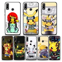 japan anime pikachu cosplay n naruto case for huawei y6 y7 y9 2019 y6p y8s y9a y7a soft cases cover mate 10 20 lite 40 pro plus